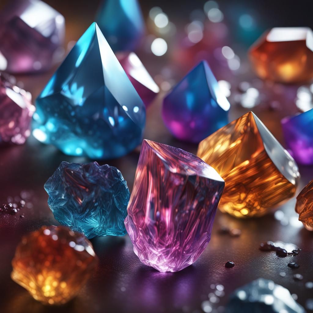 Dramatic Shadow Crystal Concept Art