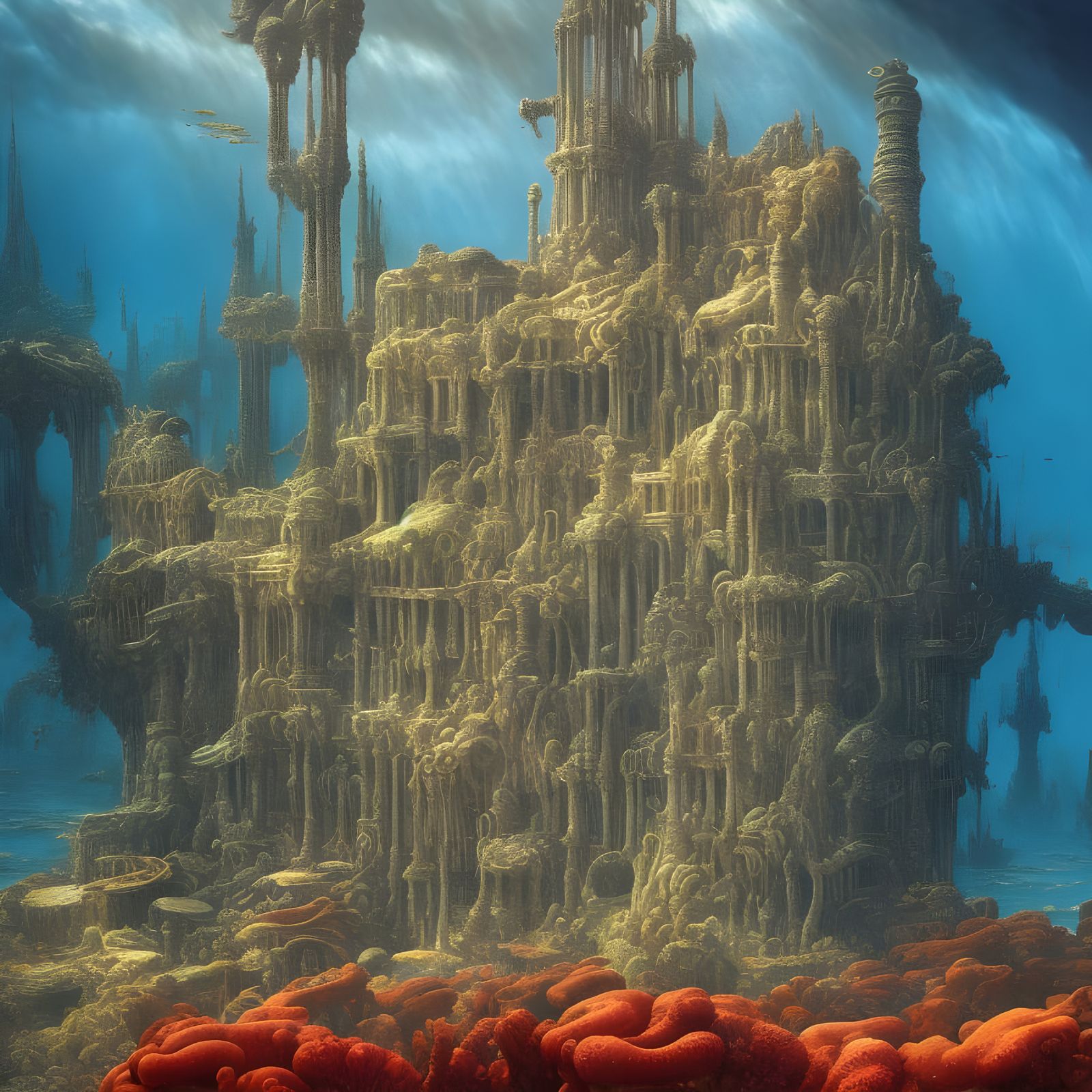 Underwater Atlantic palace