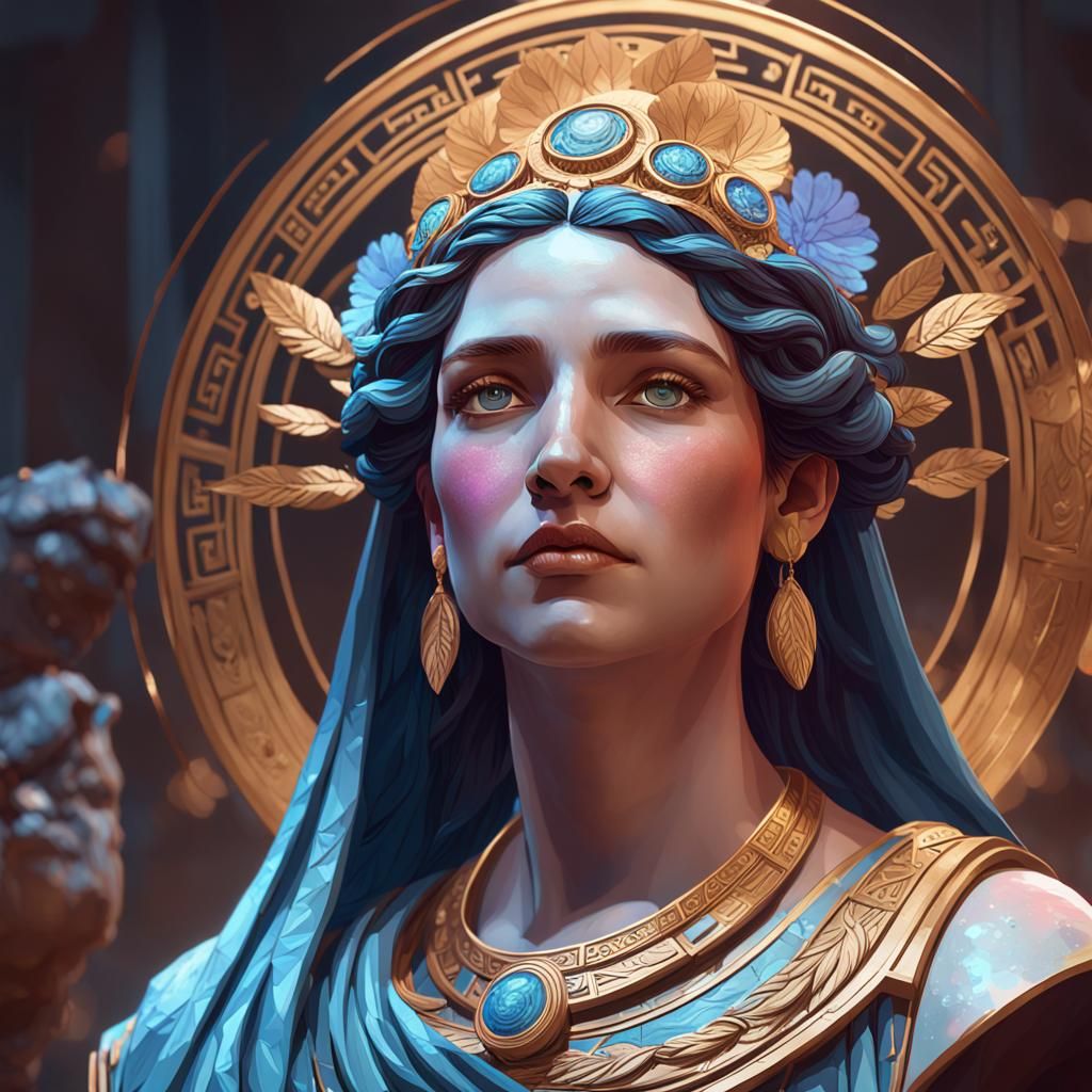 Inspiration Granted: Ancient Greek Muse Portrait