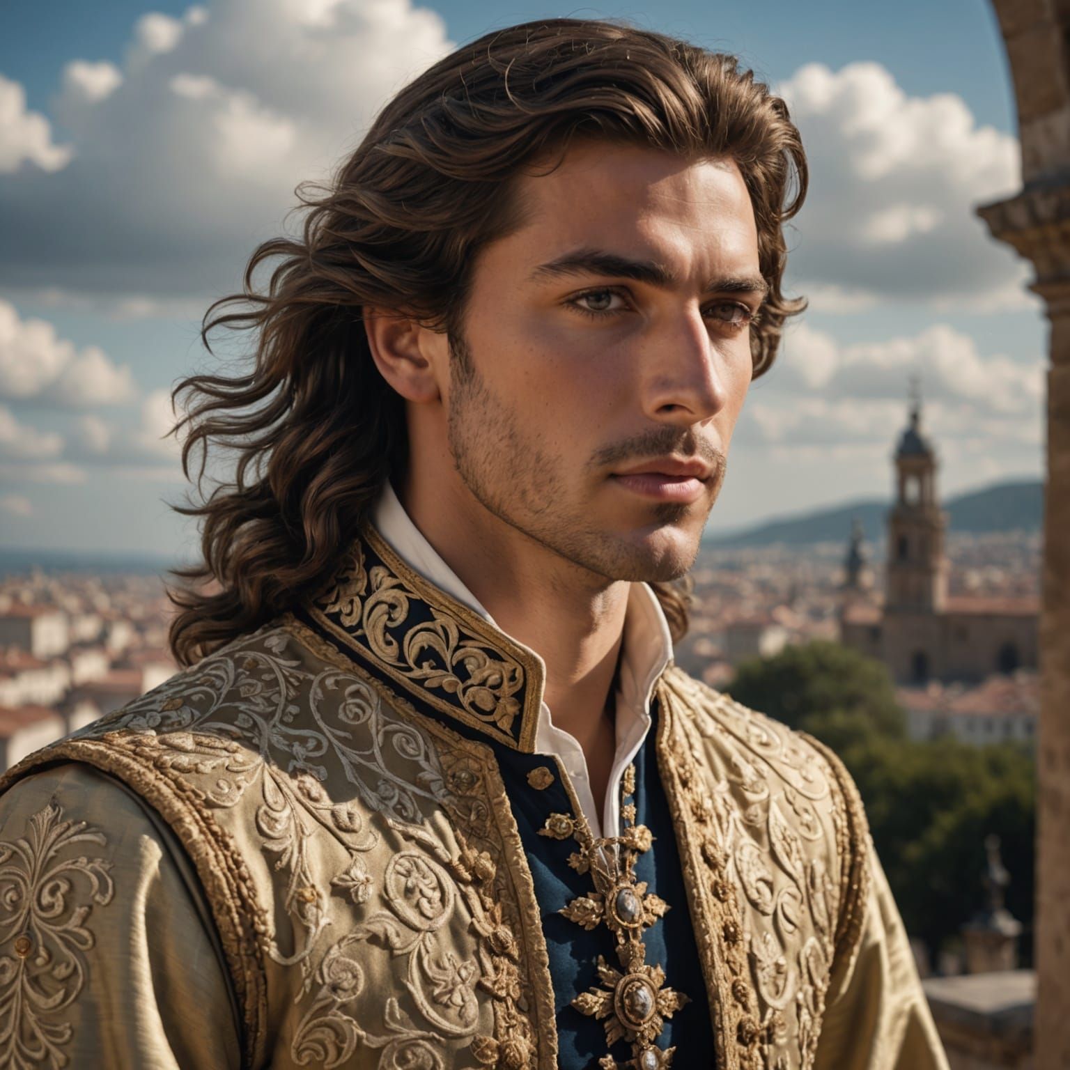 1700s Spanish Prince Portrait with Dynamic Lighting