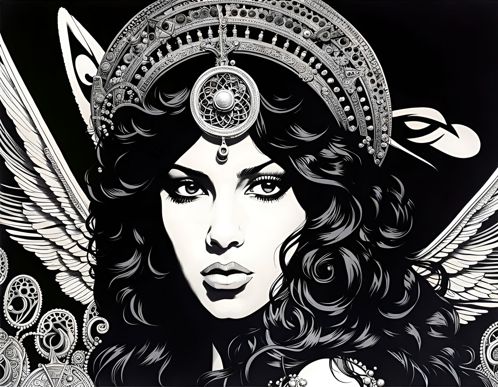 Surreal Woman in Toppi-Inspired Comic Art