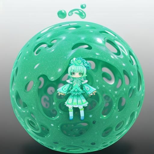 Cute Slime Girls Form Volumetric Fractal