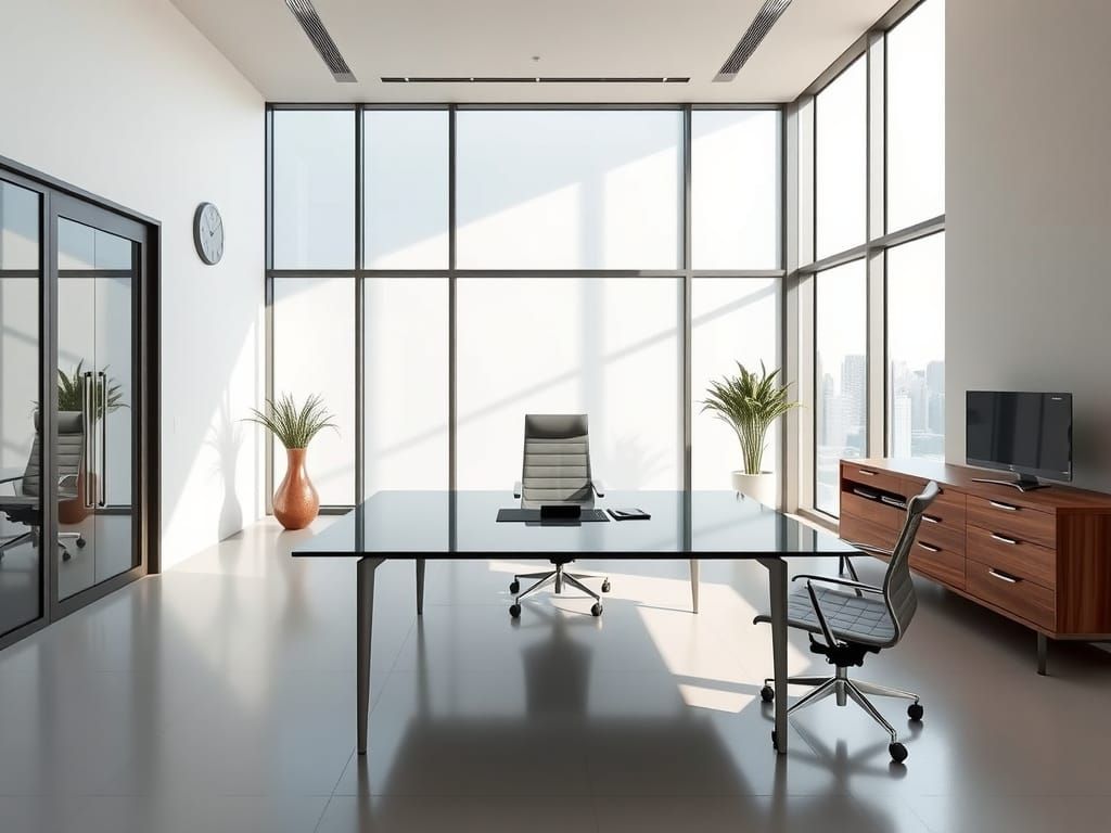Contemporary Office Space with Minimalist Aesthetic