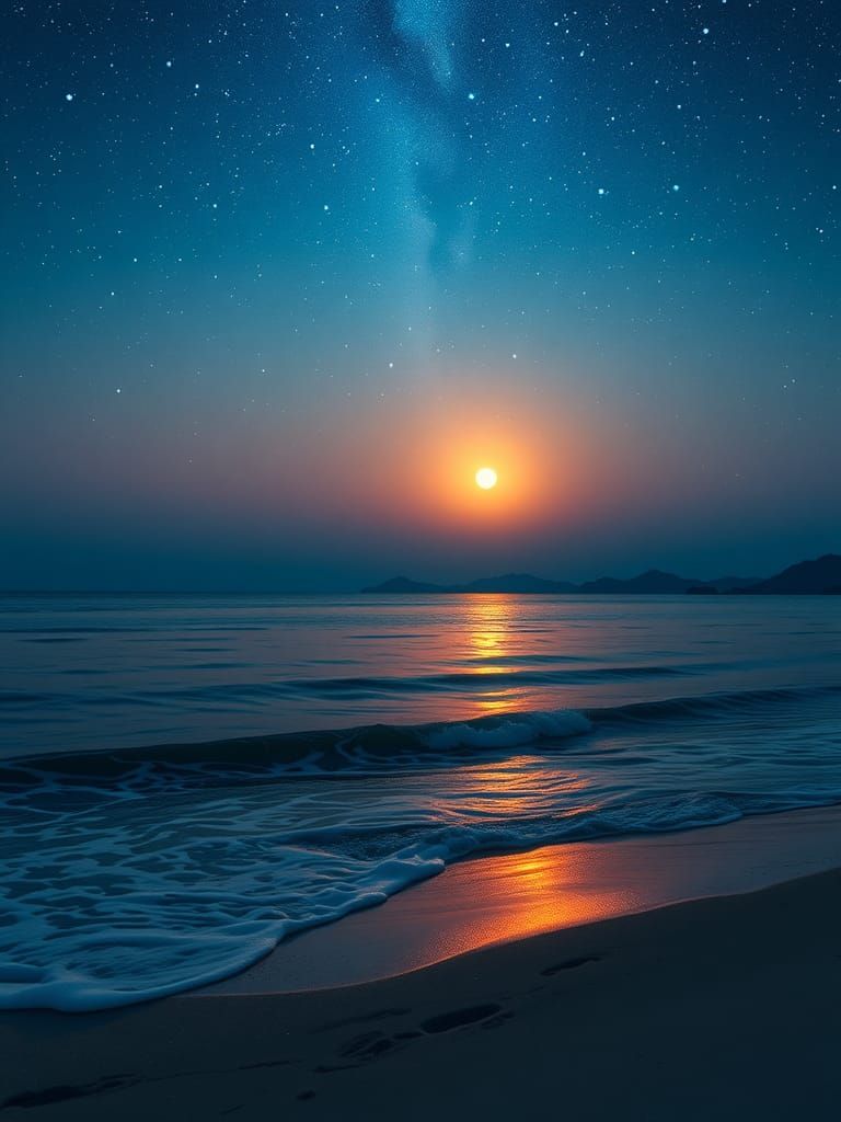 Twilight Beachscape in Ultra-High Definition