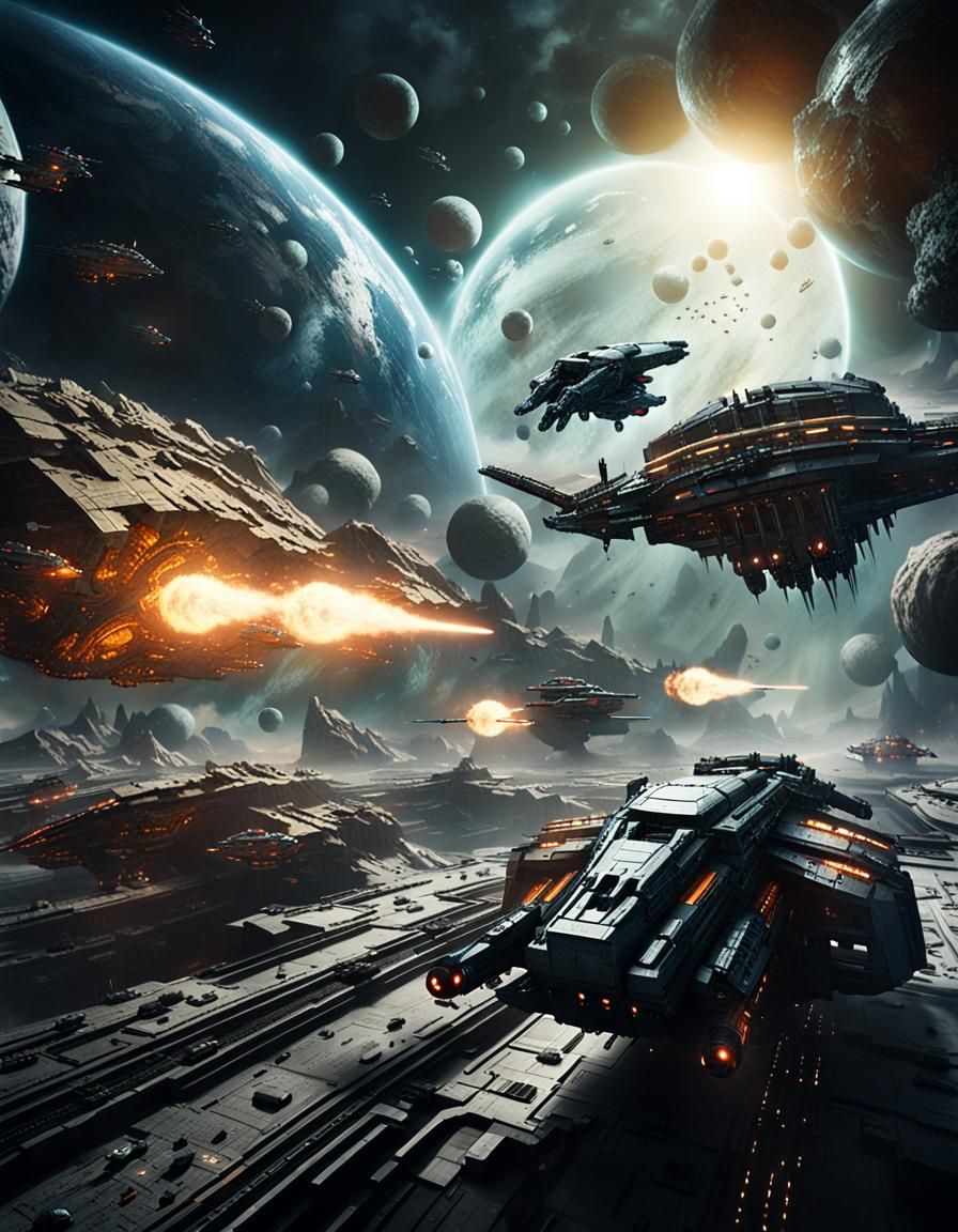 Apocalyptic Space Battle: Rise of the Machines