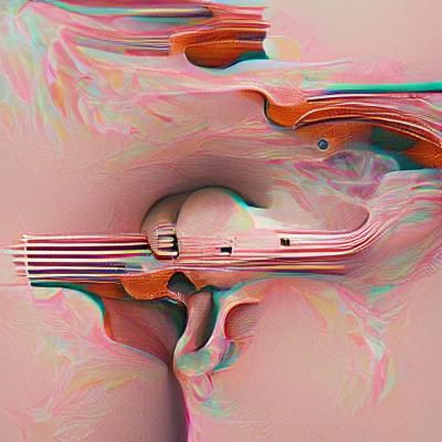 Minimalist Violin Illustration