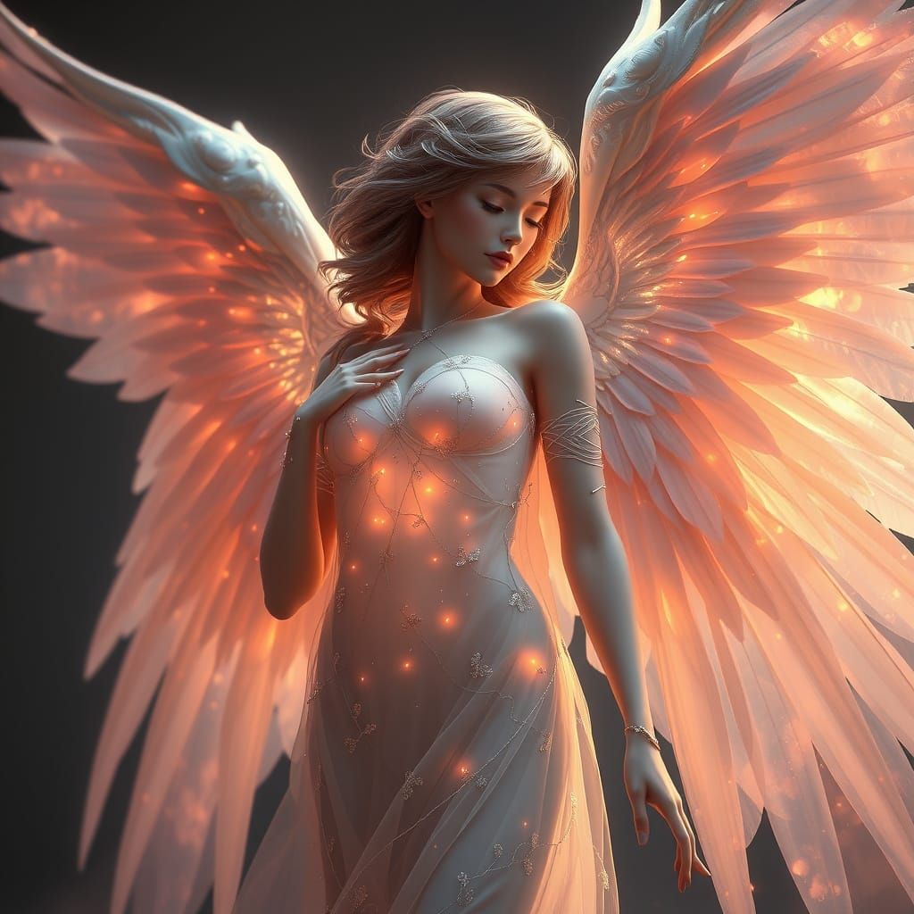 Ethereal Angel: Detailed Matte Painting in Unreal Engine