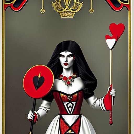 Queen of Hearts Transformed: A Prismatic Digital Rendering