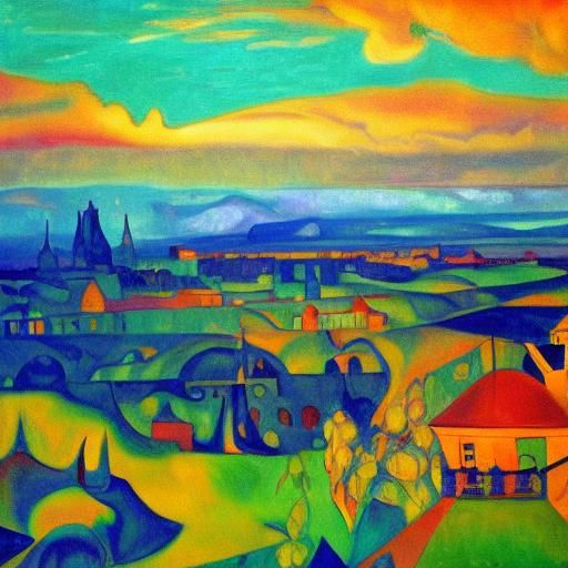 Children's Dream in Fauvist Surrealism