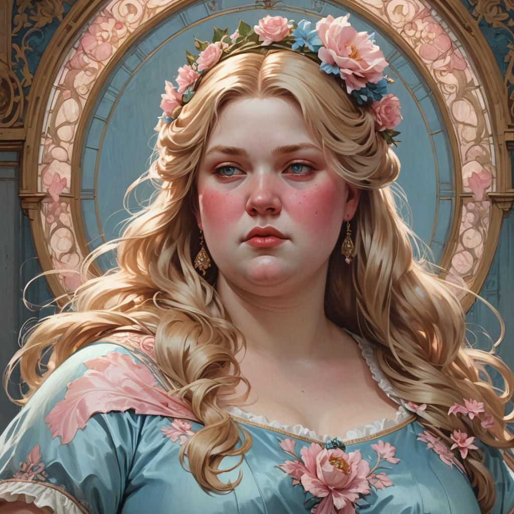 Victorian Portrait of a Giant Woman