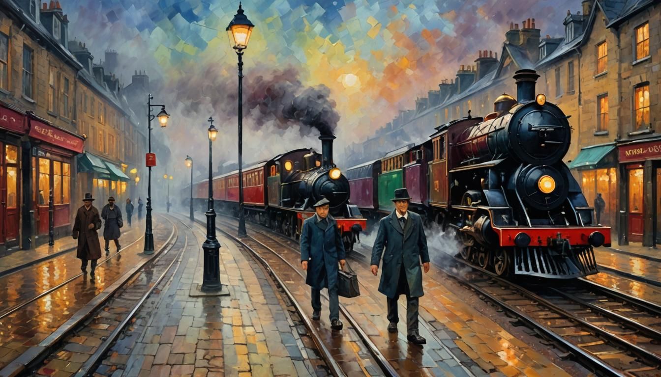 ''EDWARD the RED ENGINE - ALL OUT OF PUFF'' Henry The Engineer Engine Arrives to Save the Day. A Georgian Transport Scen...