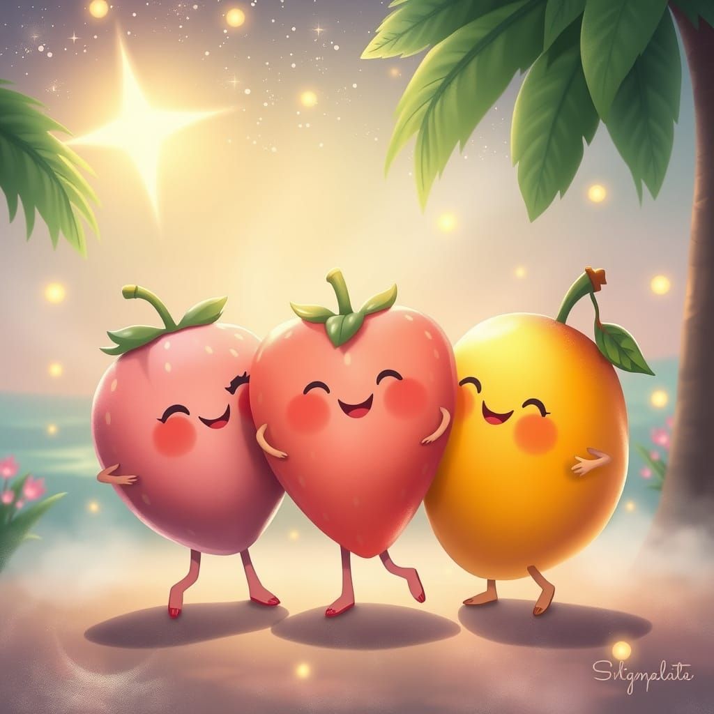 Magical Dance of the Pastel Fruits
