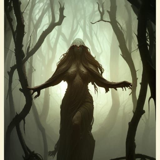 Ent-Mother Dark Fantasy Concept Art