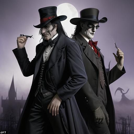 Dracula and Van Helsing Versus Martians and Invisible Man