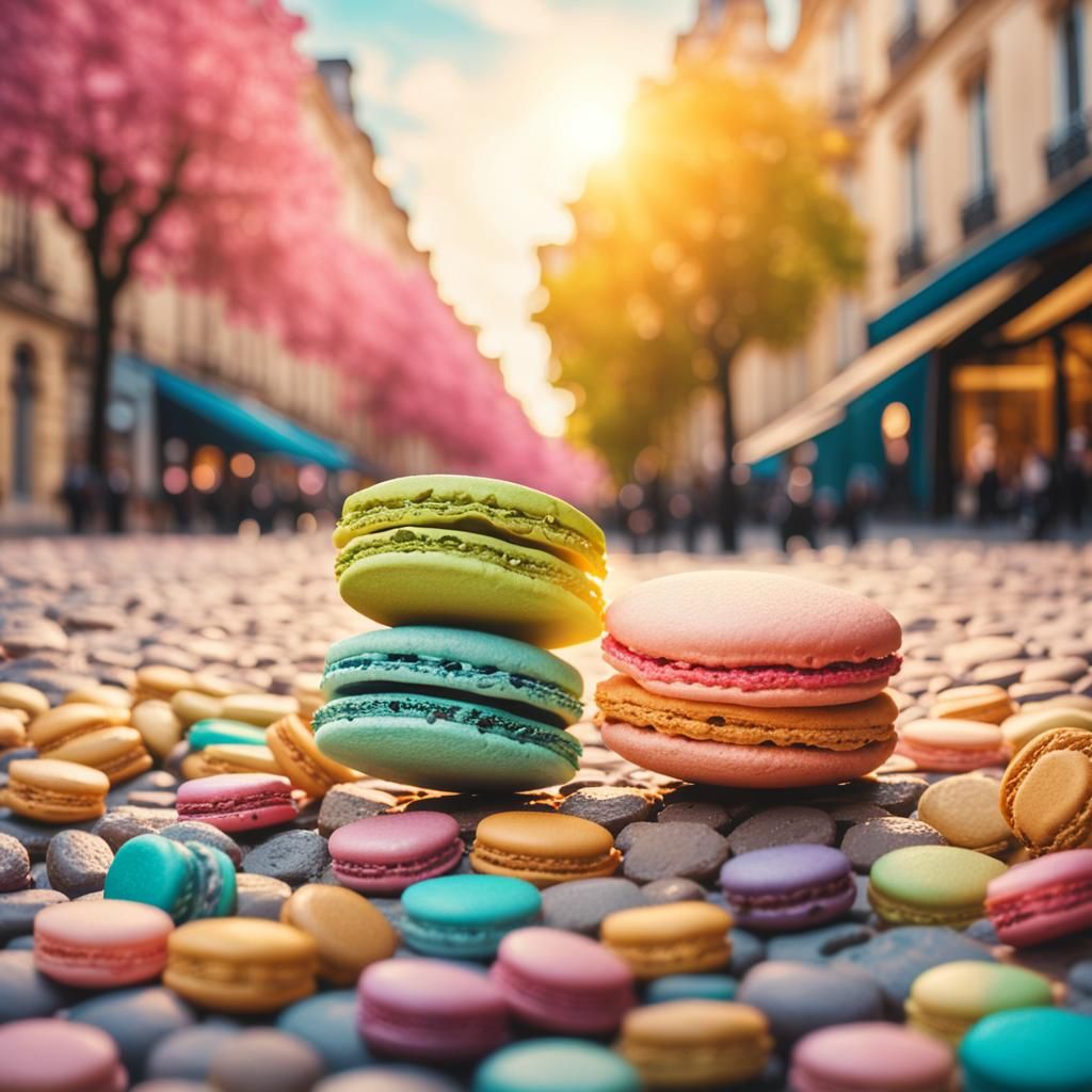 Floating Macaron in Paris: French Impressionism