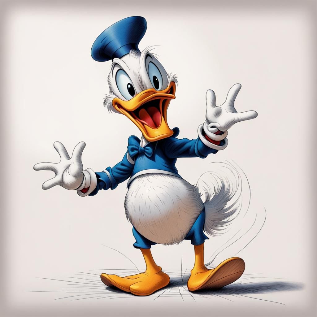 Laughing Donald Duck