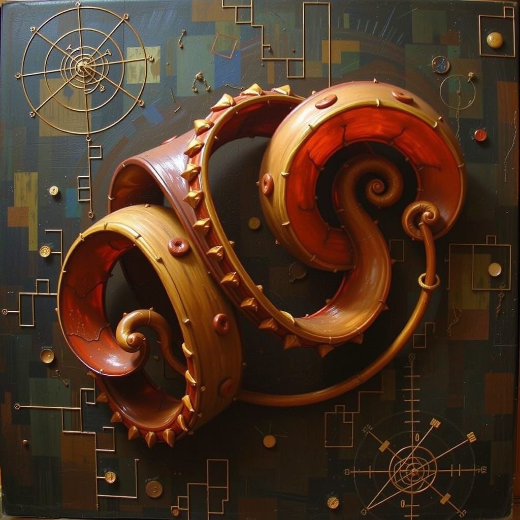 Abstract Mathematical Curves in Digital Art