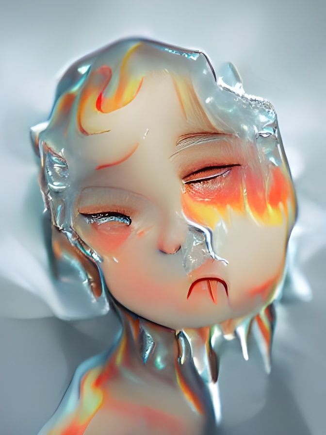 Surreal Melting Landscape with Distorted Forms