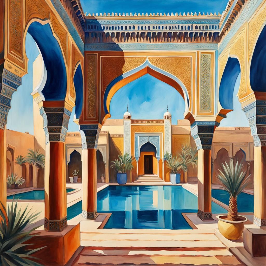 Elegant and luxurious Moroccan Palace.