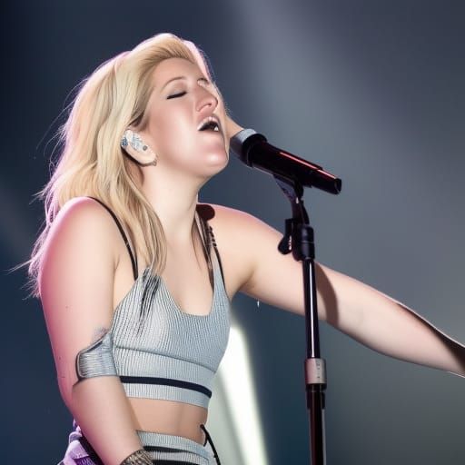 Ellie Goulding Singing Live in Concert
