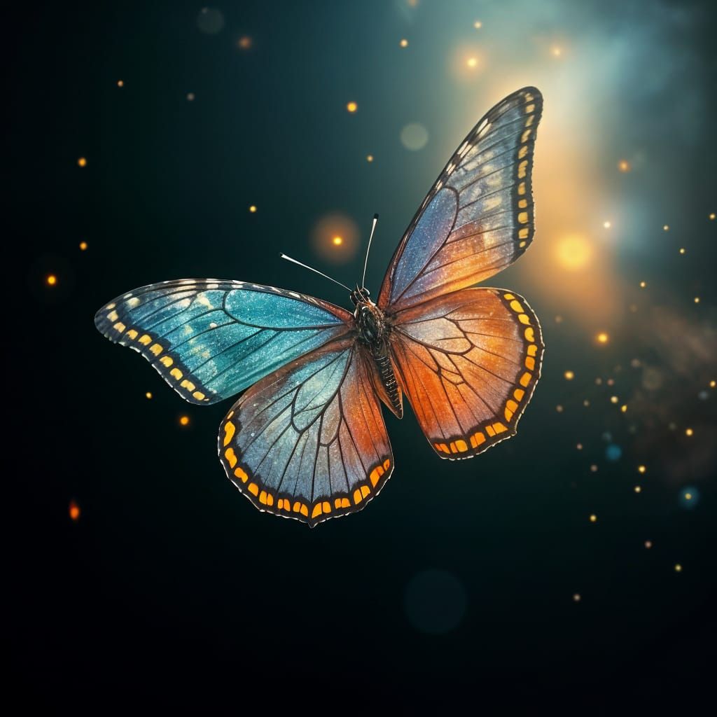 Galactic Butterfly Cinematic Film Still