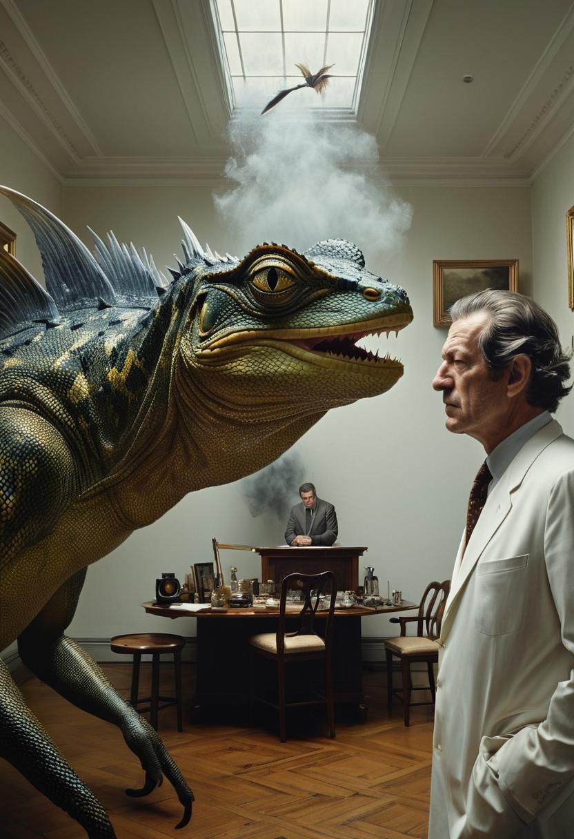 Surreal Portraits in a Bizarre Art-Filled House