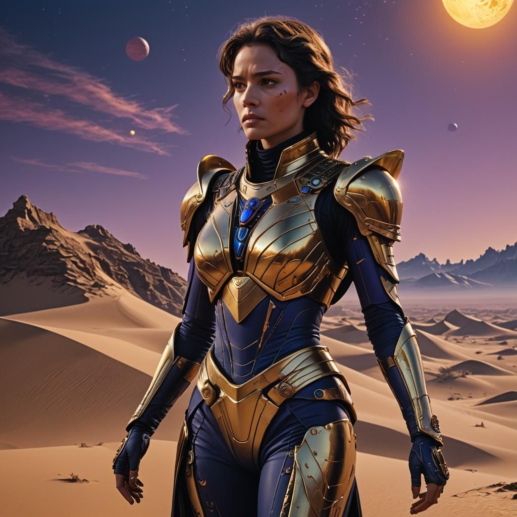 Princess Dune Atreides in Sci-Fi Female Suit
