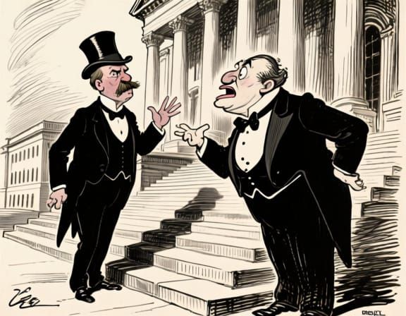 Teddy Roosevelt Scolds Monopoly Man at Capitol: Political Sa...