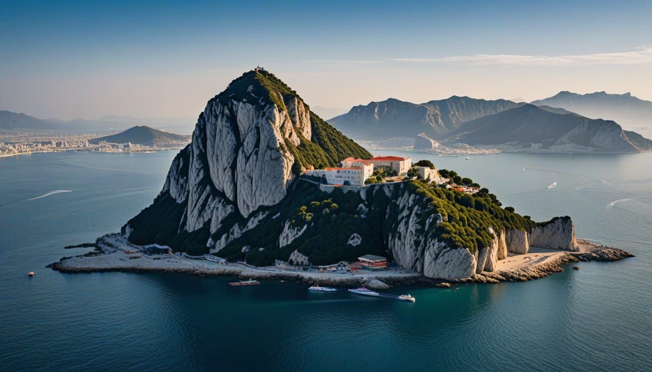 Rock of Gibraltar in the Sky