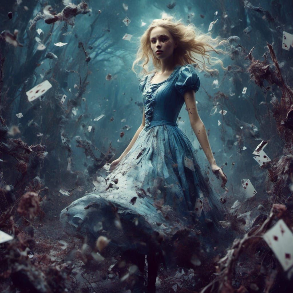 Alice in Wonderland Dark Fantasy Concept Art