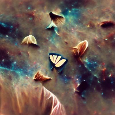 Ephemeral Butterflies: A Cosmic Dance of Life