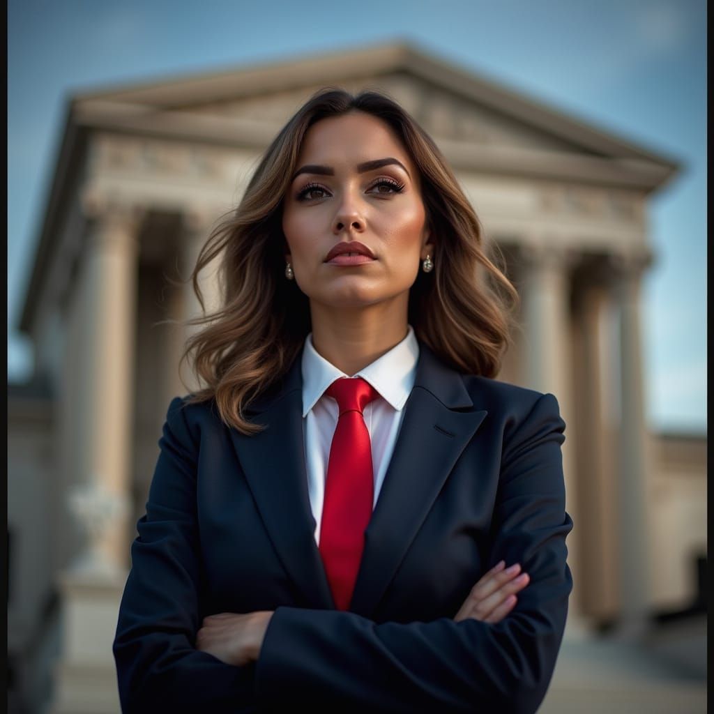 Determined Attorney Portrait in Classic Style
