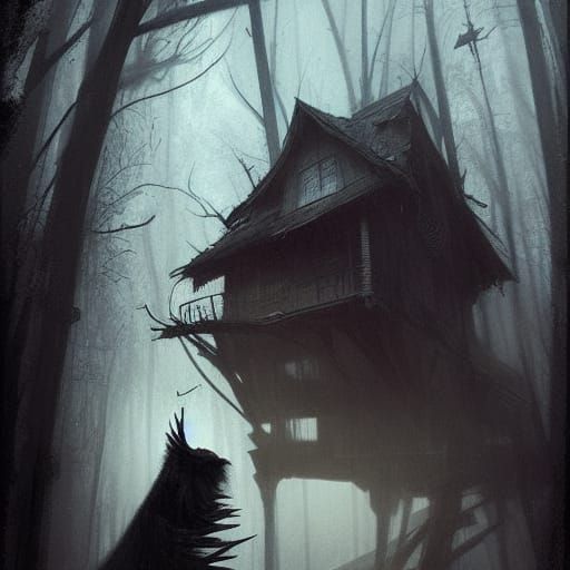 Sinister Baba Yaga Digital Painting