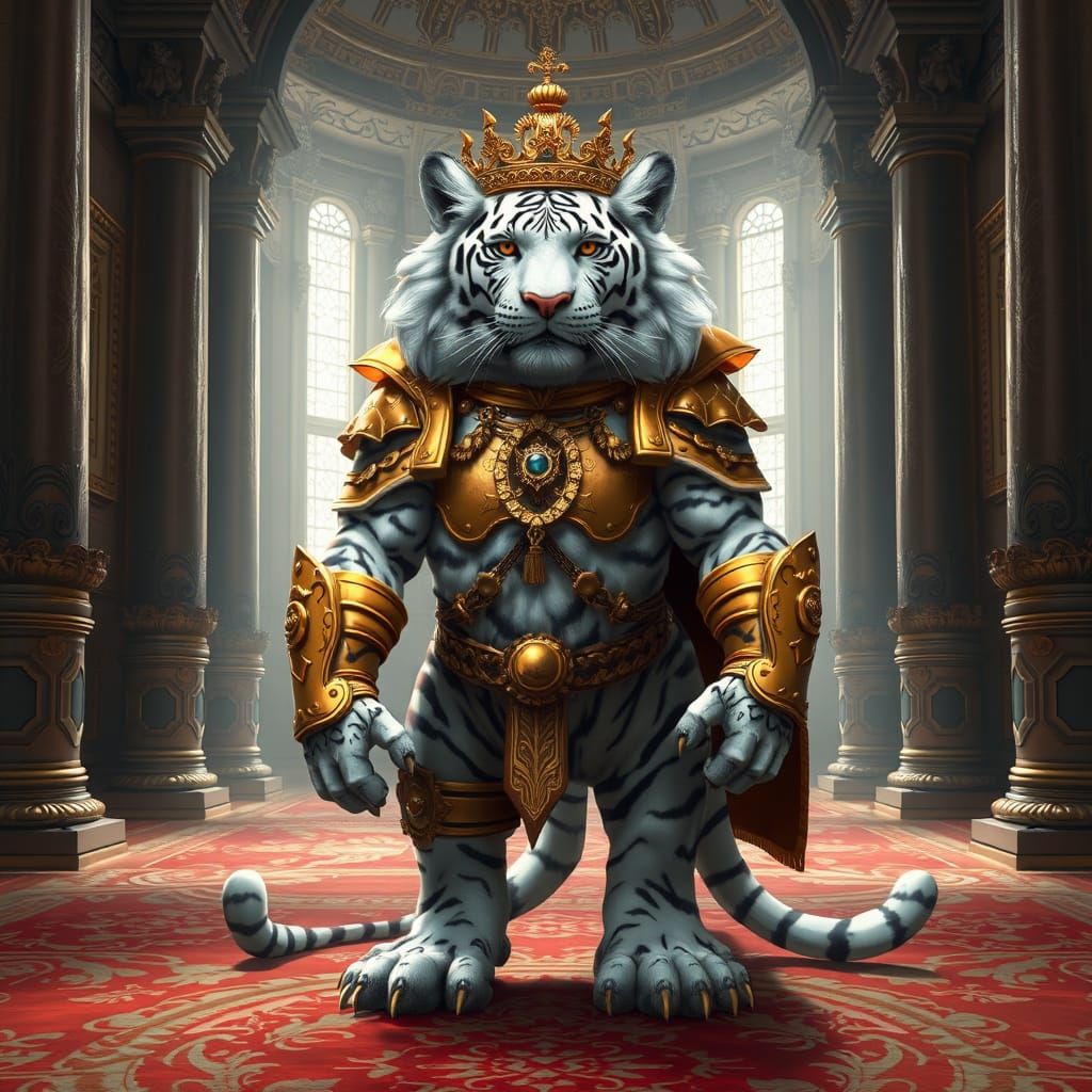 Regal Tiger in Opulent Grandeur