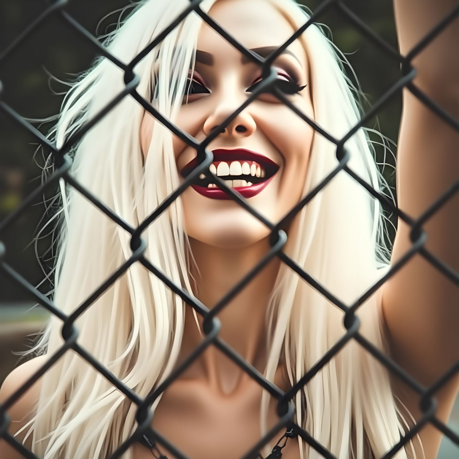 Sultry Gothic Woman Unleashes Power