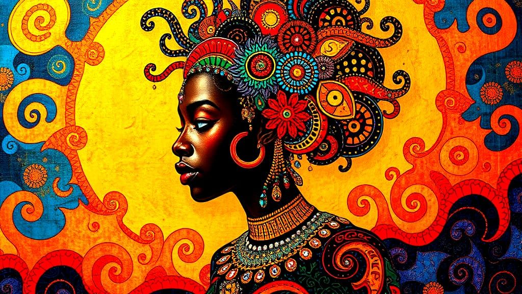 Kaleidoscopic Canvas Exploring African Identity