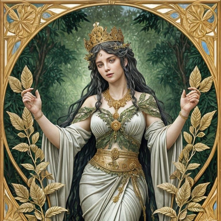 Roman Goddess Rising: Classical Sculpture with Art Nouveau F...