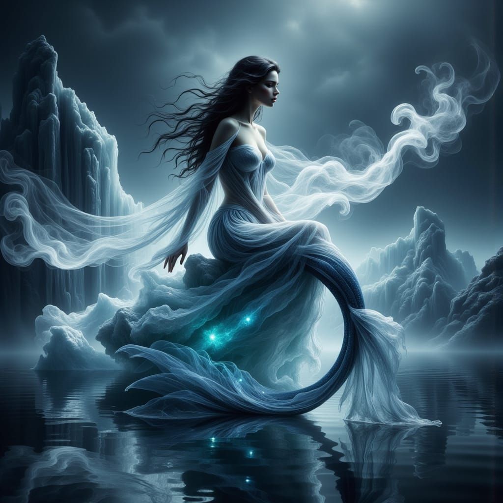 Enchanted Arctic Mermaid Goddess