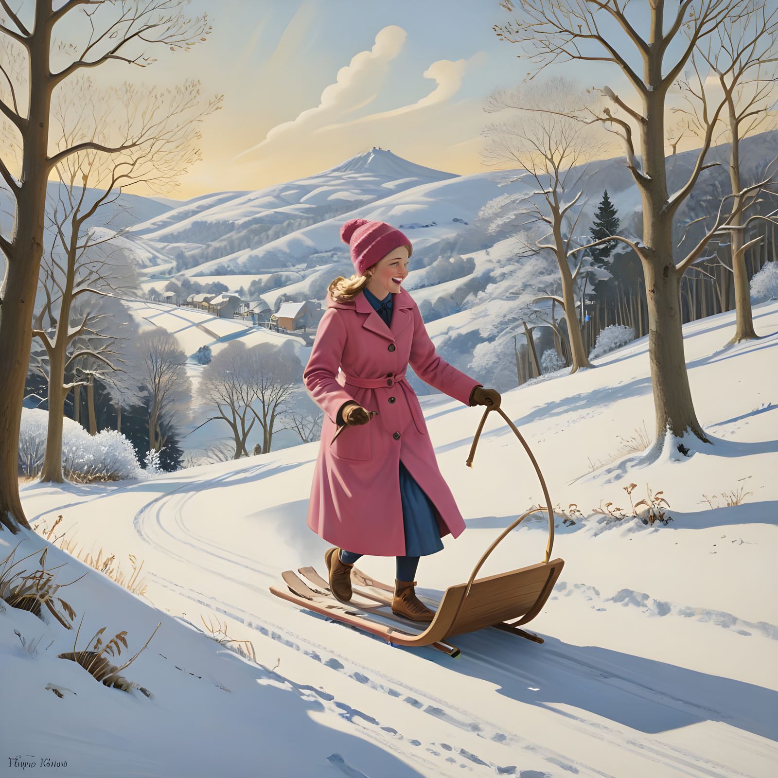 Joyful Winter Adventure on the Slopes