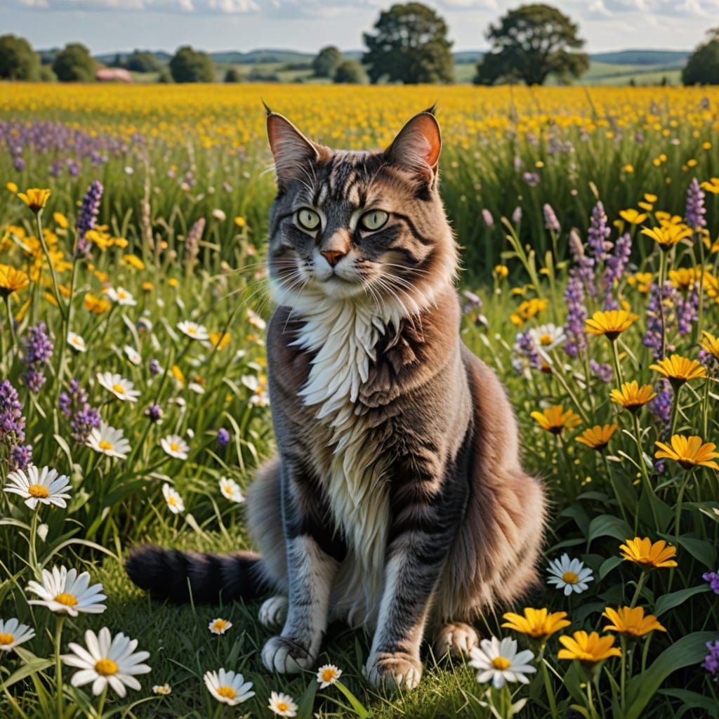Magical Ritual with Barefoot Man and Cat