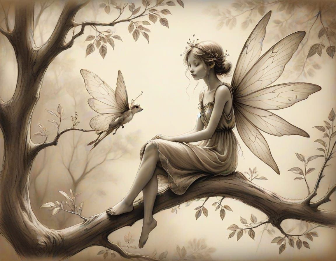 🥈sepia fairy