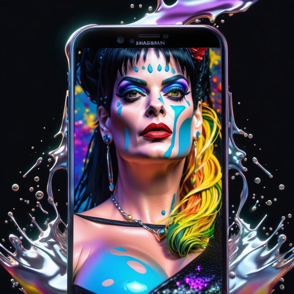 Smartphone tribute to the magic Nina Hagen