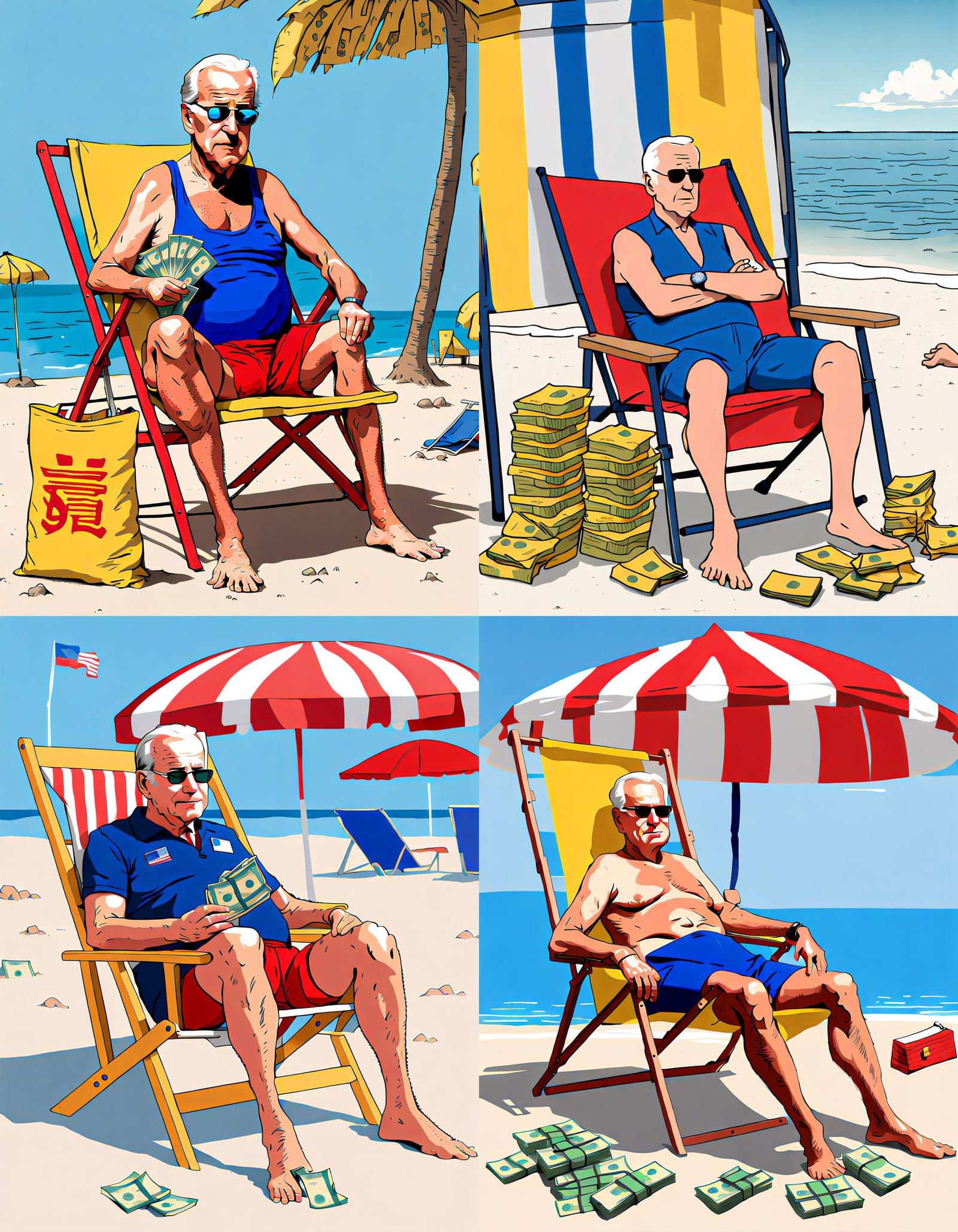 Joe Biden Hiding Money on the Beach