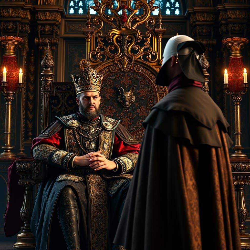 Amerigo Vespucci Meets Ferdinand the Catholic in Opulent 16t...