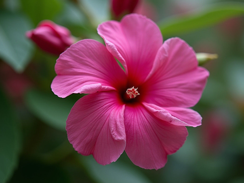 Fuchsia Pink Lady Flower: AI Interpretation