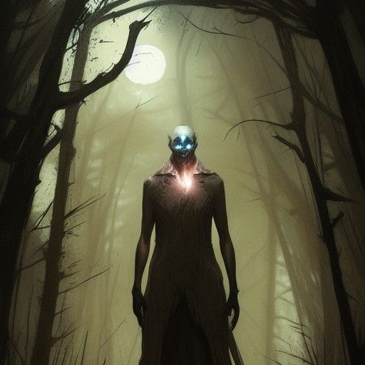 Sinister Skin Walker, Dark Fantasy Art