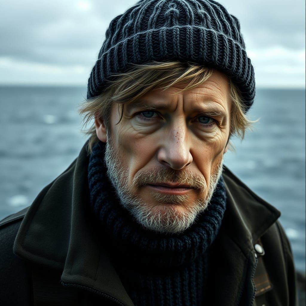 Rugged Man Against Sea, Cinematic Film Style