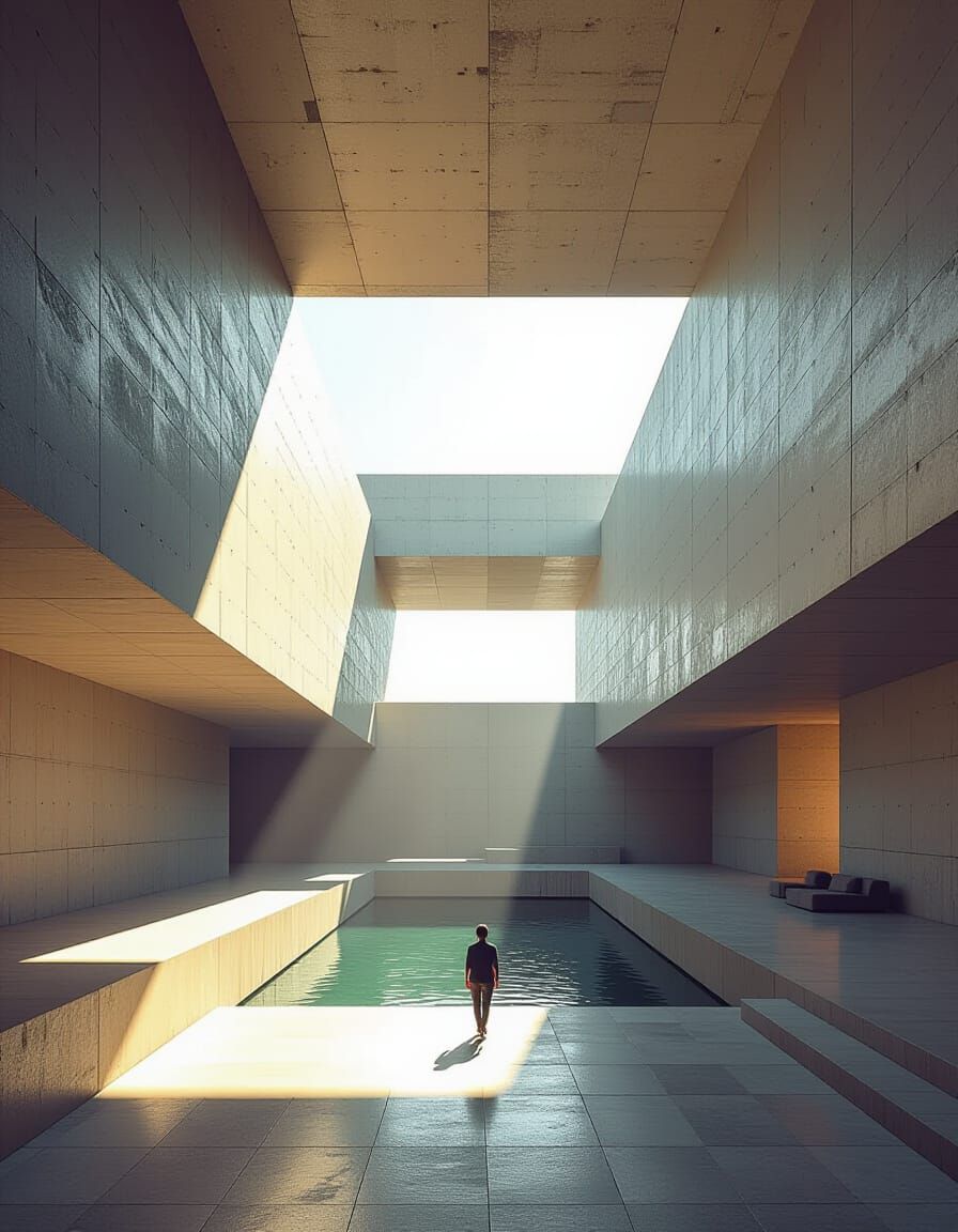 Brutalist Monolith Eclipsing Sunlight