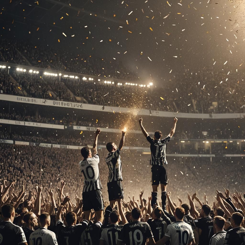 Newcastle United Goal Celebration in Ash Thorp Style