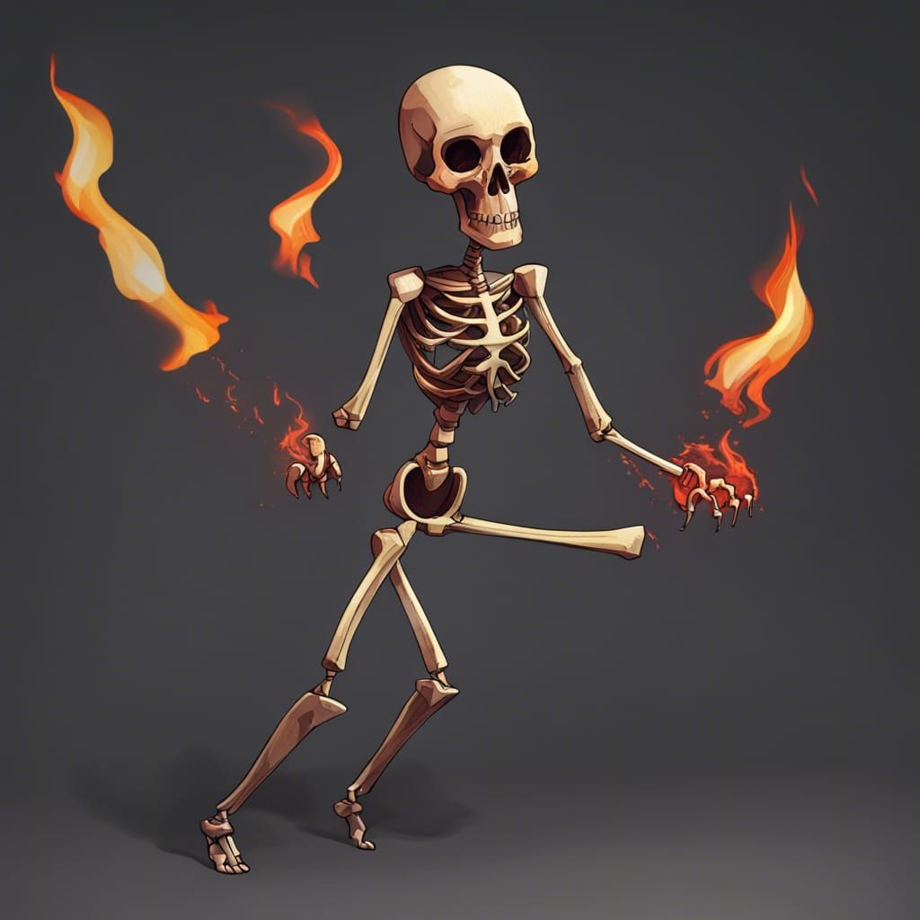 Fire skeleton